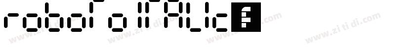 roboto italic字体字体转换